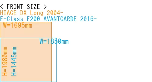 #HIACE DX Long 2004- + E-Class E200 AVANTGARDE 2016-